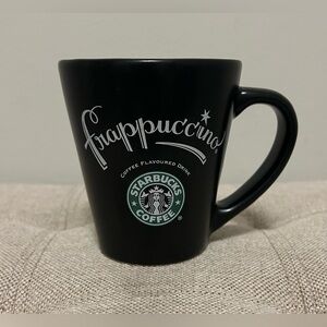 Vintage Starbucks Frappuccino Black Ceramic Coffee Mug Made In USA